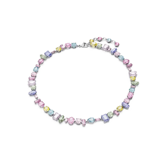 Swarovski Necklaces Swarovski Gema Necklace Mixed cuts Multicolored Rhodium plated