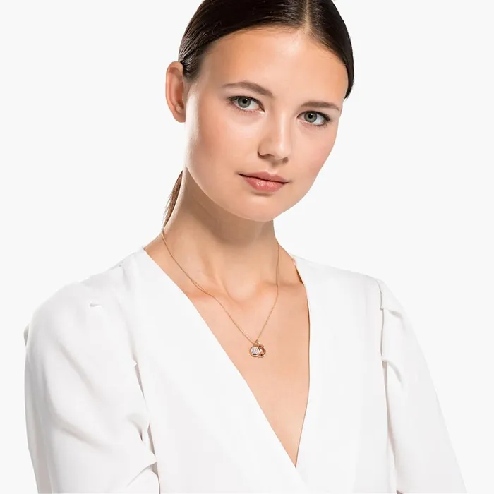 Swarovski Necklaces Swarovski Tahlia Doble Pendant Rose Gold One Size