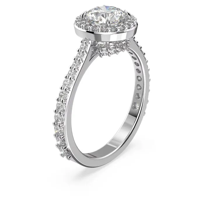 Swarovski Rings Swarovski Constella Cocktail Ring Round cut Pav White Rhodium plated 55