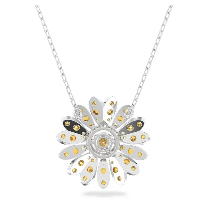 Swarovski Swarovski Eternal Necklace with pendant Flower Yellow Rhodium plated 50CM Necklaces