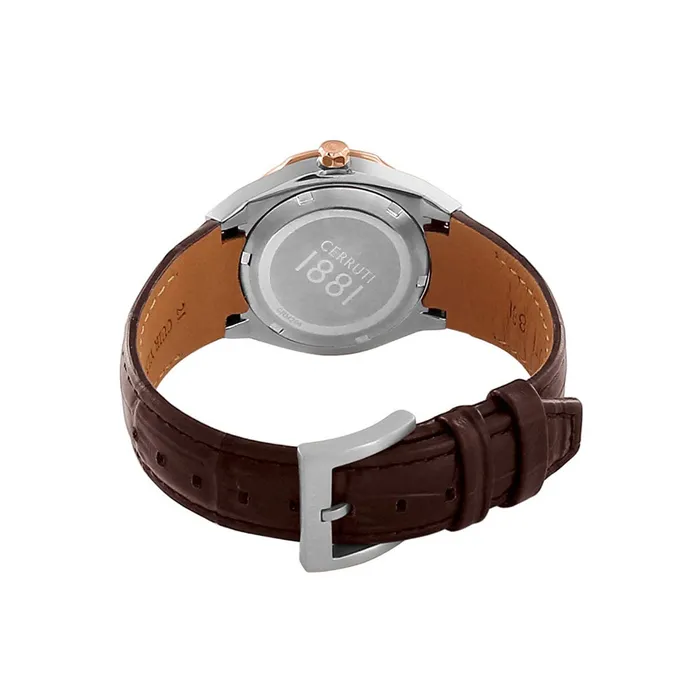 Watches CERRUTI 1881 Womens Ruscello Analog Brown Leather Watch Cerruti