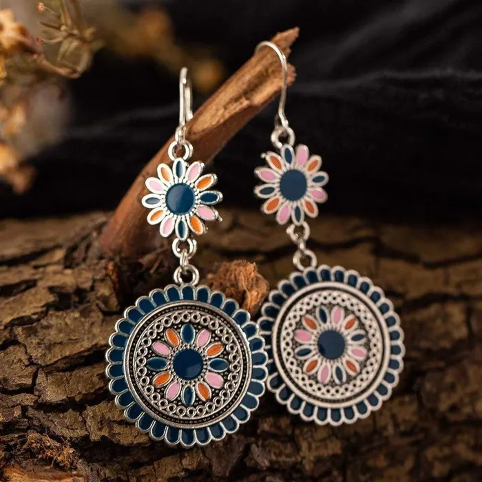 WickedAF Earrings Flower Dangle Drop Earrings