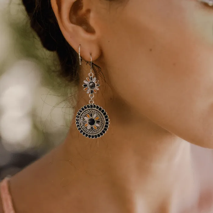 WickedAF Earrings Flower Dangle Drop Earrings