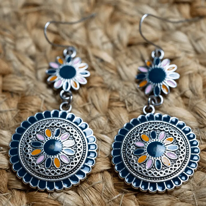 WickedAF Earrings Flower Dangle Drop Earrings