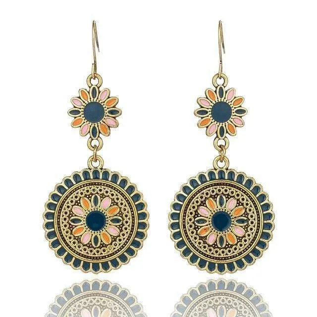 WickedAF Earrings Flower Dangle Drop Earrings