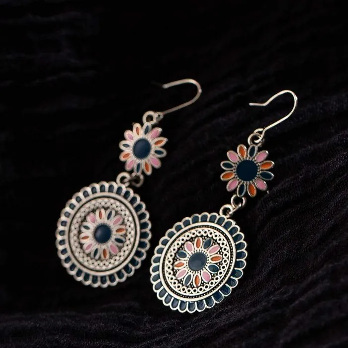 WickedAF Earrings Flower Dangle Drop Earrings