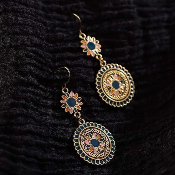 WickedAF Earrings Flower Dangle Drop Earrings
